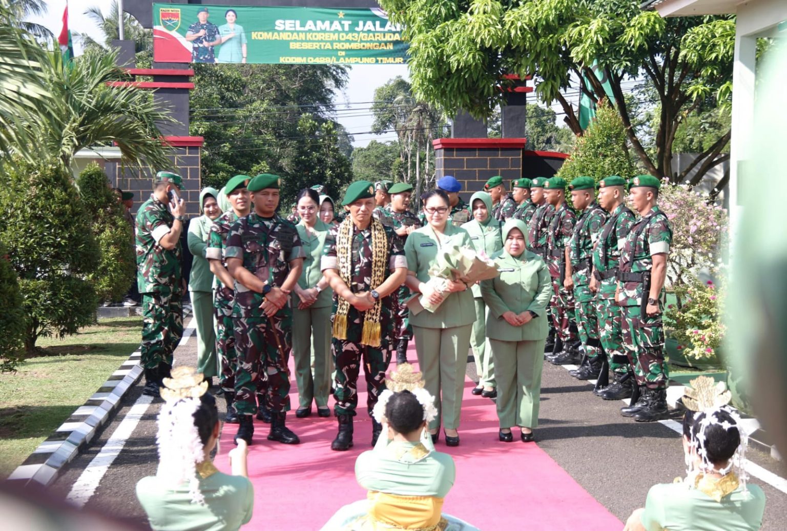 Kodim 0429/Lamtim Terima Kunjungan Kerja Danrem 043/Gatam