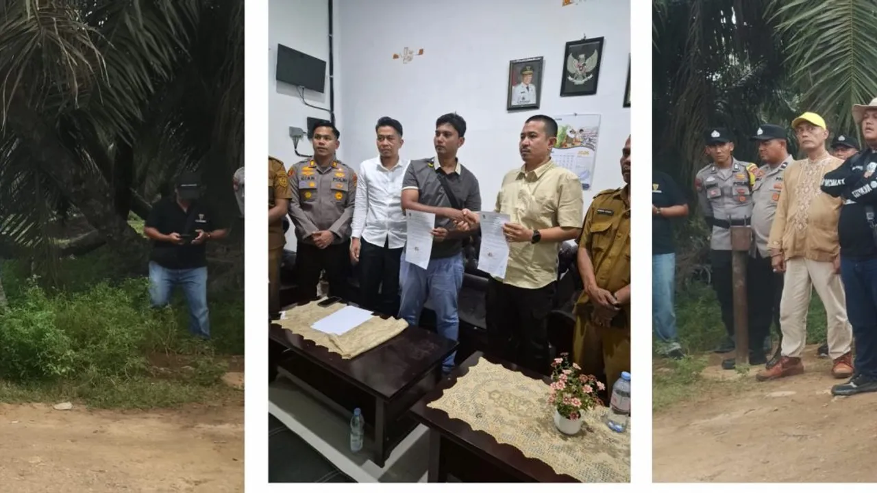 PT.AGRINAS MEMAKSA MEMANEN LAHAN MASYARAKAT