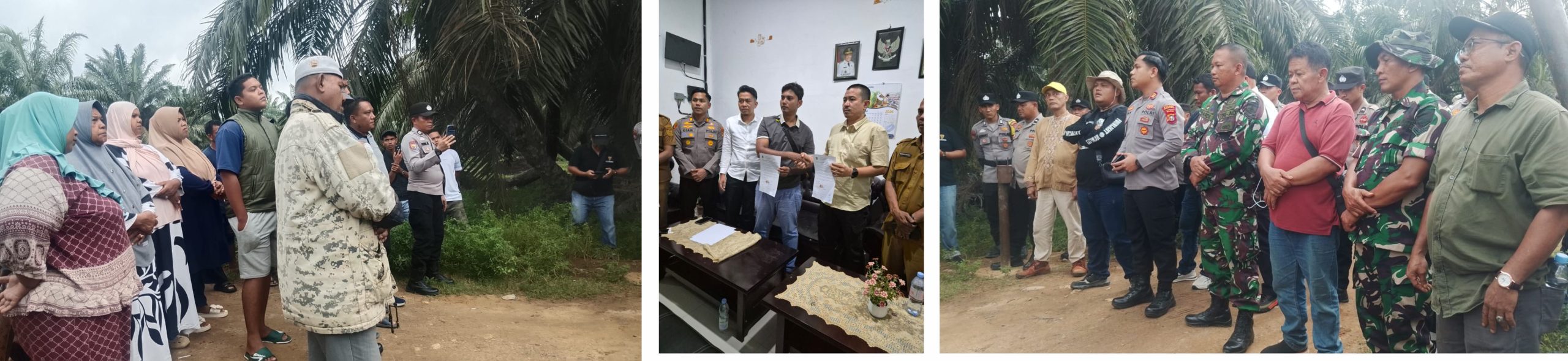 PT.AGRINAS MEMAKSA MEMANEN LAHAN MASYARAKAT